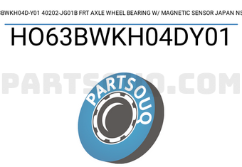 NSK HO63BWKH04DY01 63BWKH04D-Y01 40202-JG01B FRT AXLE WHEEL BEARING W/ MAGNETIC SENSOR JAPAN NSK