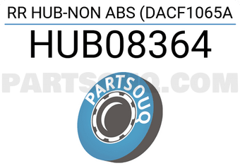 NSK HUB08364 RR HUB-NON ABS (DACF1065A