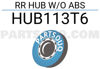 NSK HUB113T6 RR HUB W/O ABS
