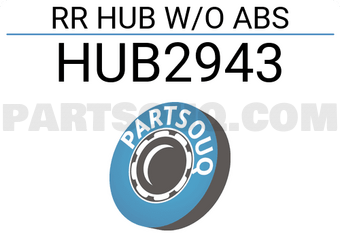 NSK HUB2943 RR HUB W/O ABS