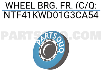 NSK NTF41KWD01G3CA54 WHEEL BRG. FR. (C/Q: