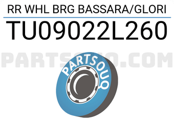 NSK TU09022L260 RR WHL BRG BASSARA/GLORI