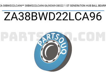 NSK ZA38BWD22LCA96 ZA-38BWD22LCA96** 38BWD22LCA96-SA,90369-38022 1 ST GENERATION HUB BALL BEARIN