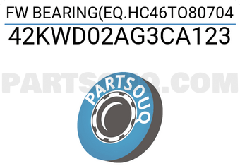 NTN 42KWD02AG3CA123 FW BEARING(EQ.HC46TO80704
