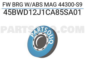 NTN 45BWD12J1CA85SA01 FW BRG W/ABS MAG 44300-S9