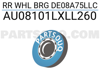 NTN AU08101LXLL260 RR WHL BRG DE08A75LLC