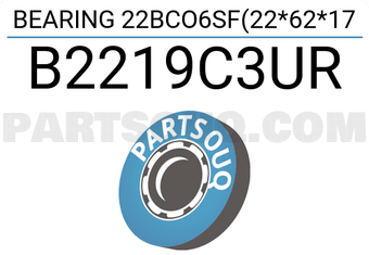NTN B2219C3UR BEARING 22BCO6SF(22*62*17