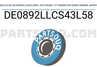 NTN DE0892LLCS43L58 DE0892LLCS43/L58, DE0892LLCS43/L58#01, 40210-50A00 1 ST GENERATION WHEEL BEARING JAPAN NTN