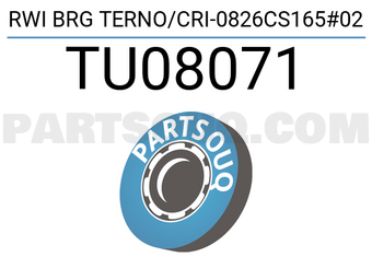 NTN TU08071 RWI BRG TERNO/CRI-0826CS165#02
