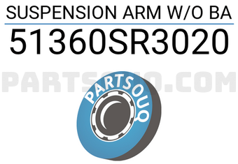 Nakamoto 51360SR3020 SUSPENSION ARM W/O BA