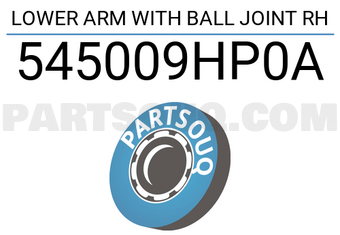 Nakamoto 545009HP0A LOWER ARM WITH BALL JOINT RH