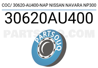 Napco 30620AU400 COC/ 30620-AU400-NAP NISSAN NAVARA NP300