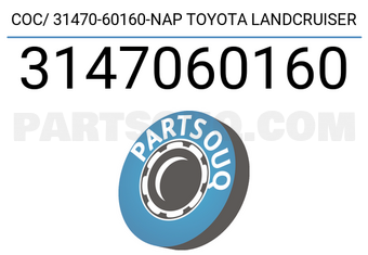 Napco 3147060160 COC/ 31470-60160-NAP TOYOTA LANDCRUISER