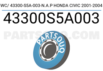 Napco 43300S5A003 WC/ 43300-S5A-003-N.A.P HONDA CIVIC 2001-2004