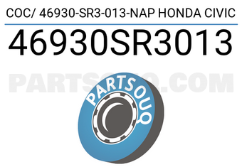 Napco 46930SR3013 COC/ 46930-SR3-013-NAP HONDA CIVIC