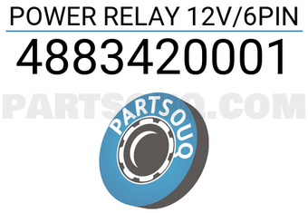 Niles 4883420001 POWER RELAY 12V/6PIN