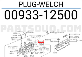 Nissan 0093312500 PLUG-WELCH