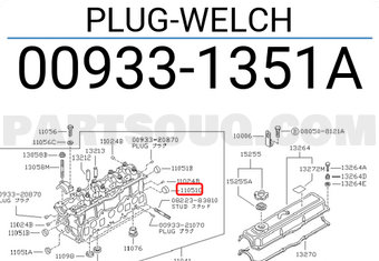 Nissan 009331351A PLUG-WELCH