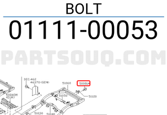 Nissan 0111100053 BOLT