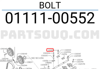 Nissan 0111100552 BOLT