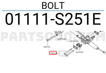 Nissan 01111S251E BOLT