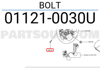 Nissan 011210030U BOLT
