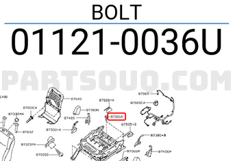 Nissan 011210036U BOLT