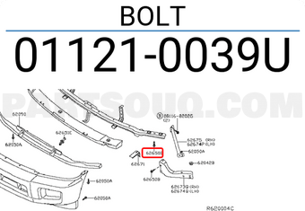 Nissan 011210039U BOLT