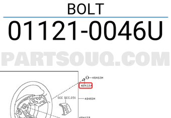 Nissan 011210046U BOLT