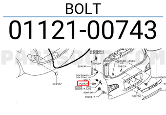 Nissan 0112100743 BOLT