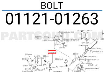 Nissan 0112101263 BOLT