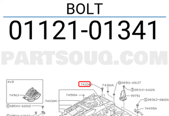 Nissan 0112101341 BOLT