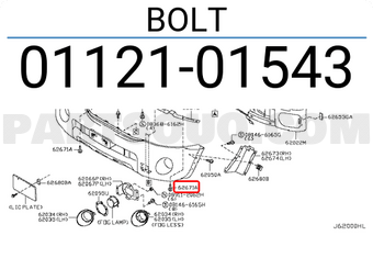 Nissan 0112101543 BOLT