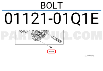 Nissan 0112101Q1E BOLT