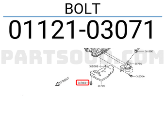 Nissan 0112103071 BOLT
