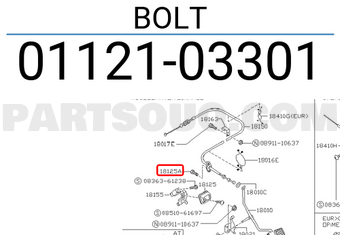 Nissan 0112103301 BOLT