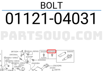 Nissan 0112104031 BOLT