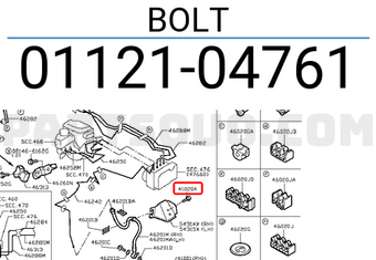 Nissan 0112104761 BOLT