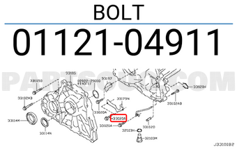 Nissan 0112104911 BOLT