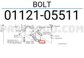 Nissan 0112105511 BOLT