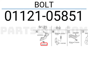 Nissan 0112105851 BOLT