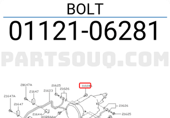 Nissan 0112106281 BOLT