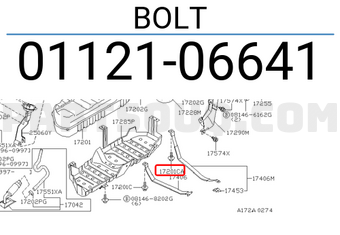 Nissan 0112106641 BOLT