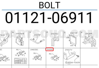 Nissan 0112106911 BOLT