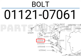 Nissan 0112107061 BOLT