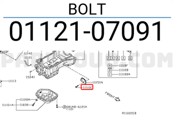 Nissan 0112107091 BOLT