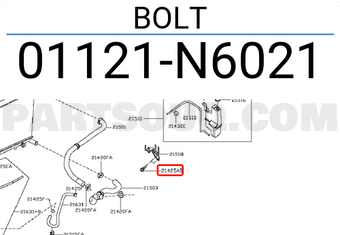Nissan 01121N6021 BOLT