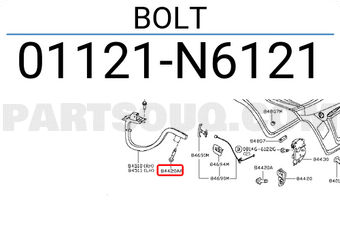 Nissan 01121N6121 BOLT