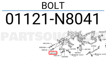 Nissan 01121N8041 BOLT