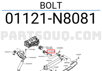 Nissan 01121N8081 BOLT
